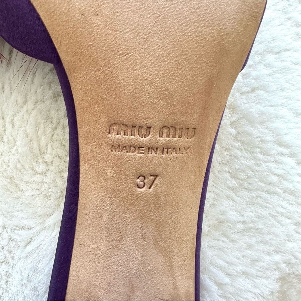 NEW!!! Miu Miu heels slides size 37 Authentic - Picture 6 of 8